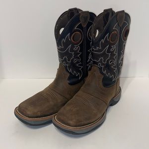 Brazos men’s western cowboy boots brown with leather upper size 7.5